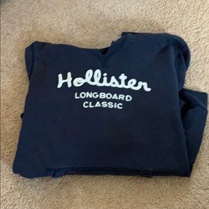 Hollister Longboard Classic Sweatshirt Navy Blue | Size: Medium